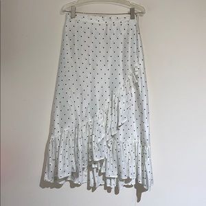 Polka dot high waisted skirt